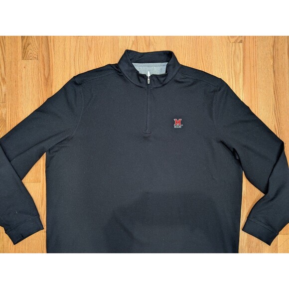 Miami University Ohio Redhawks Johnnie-O Sully 1/4 Zip Pullover Performance  2XL - Picture 3 of 13
